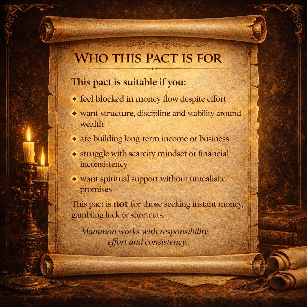 Lord Mammon Wealth Pact Ritual - Demon of Prosperity & Material Flow