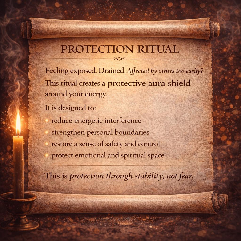 Protection Ritual | Aura Shield, Energetic Defense | Boundary Strengthening | Spiritual Support