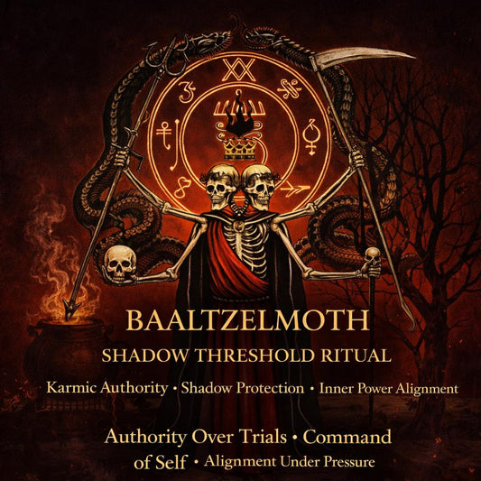 Baaltzelmoth Shadow Threshold ritual | Karmic Authority | Shadow Protection | Inner Power Alignment