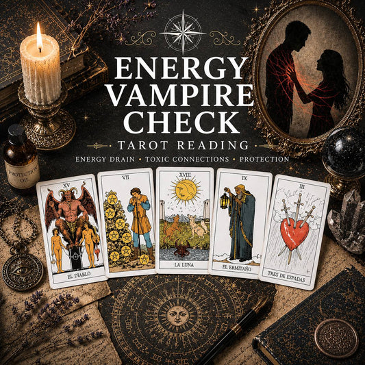 Energy Drain & Boundaries Tarot Reading – 1 Question