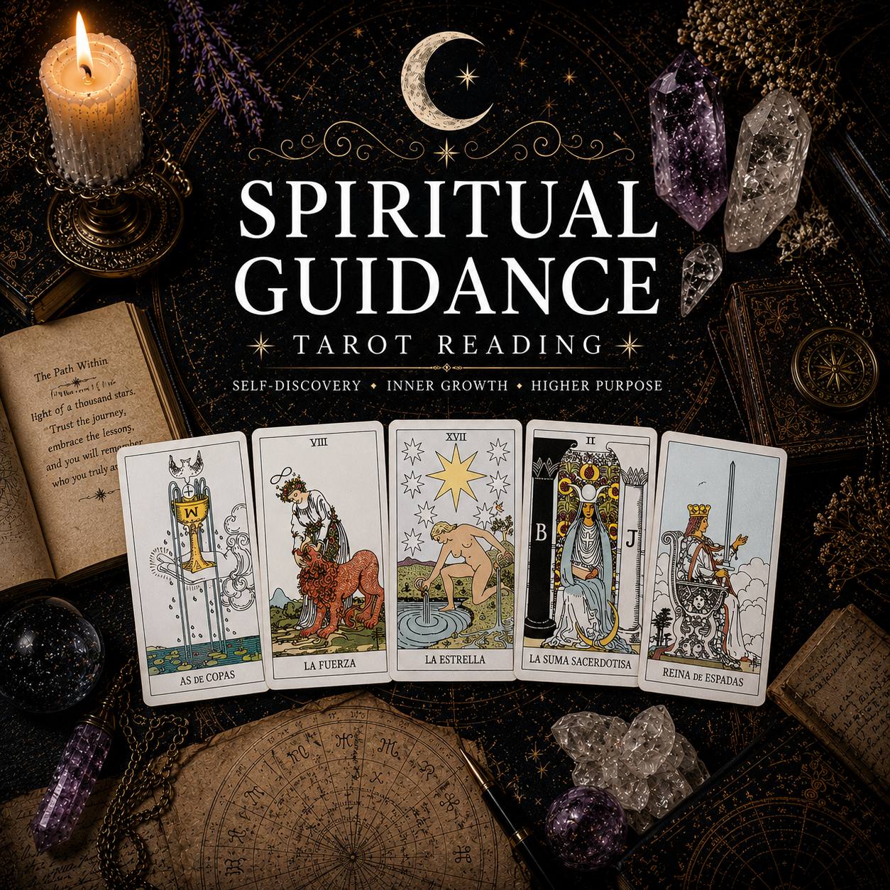 Spiritual Guidance Tarot Reading – 1 Question